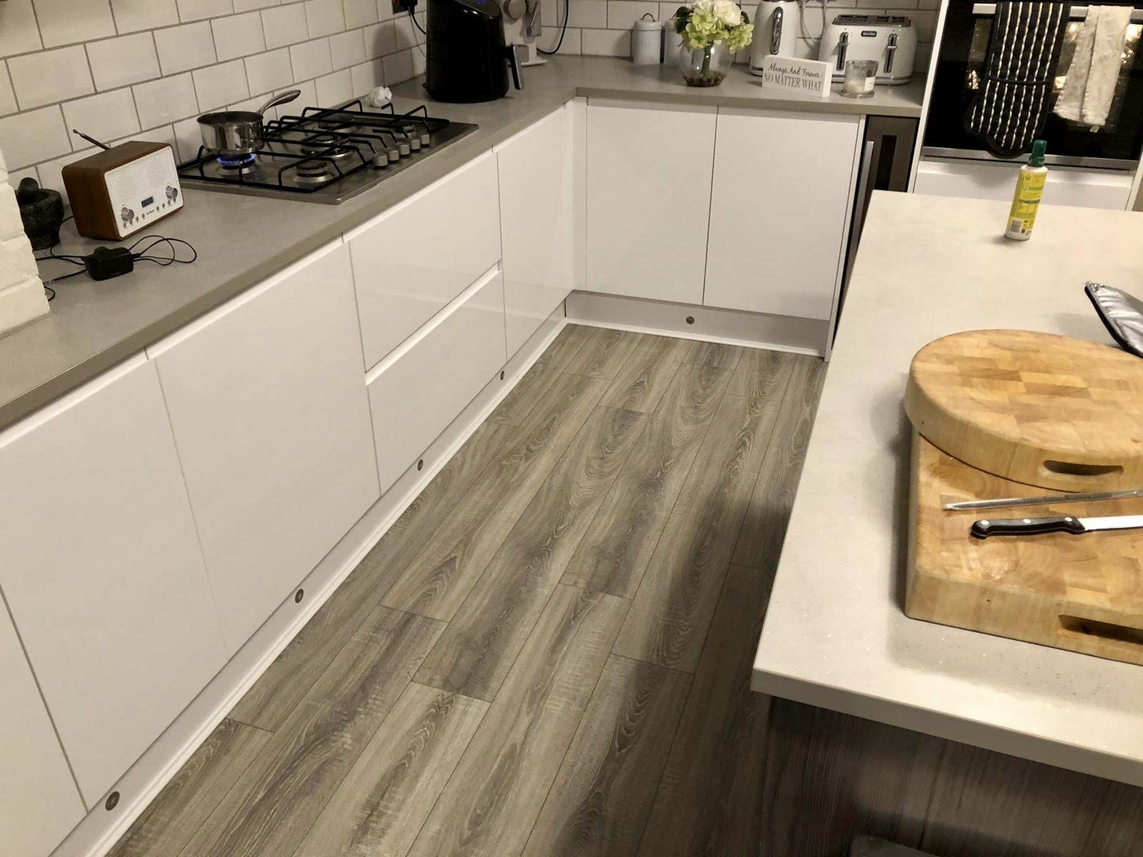 Professional LVT installation